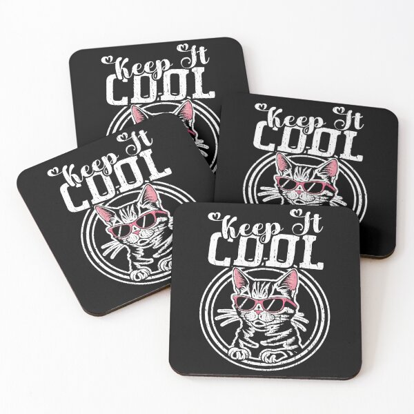 Item preview, KEEP IT COOL cute and cool Cat with the sunglasses design  designed and sold by Jt41.