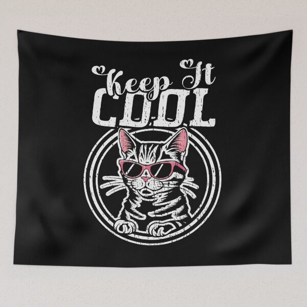 Item preview, KEEP IT COOL cute and cool Cat with the sunglasses design  designed and sold by Jt41.