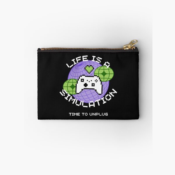 Item preview, LIFE IS A SIM (P/G/B): Gen Z Matrix Cyberpunk Gamer Meme designed and sold by Critters-Corner.