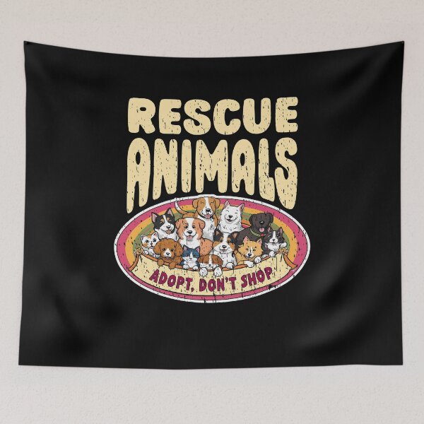 Item preview, RESCUE ANIMALS ADOPT DON'T SHOP cute rescue animals rescue cats rescue dogs  designed and sold by Jt41.