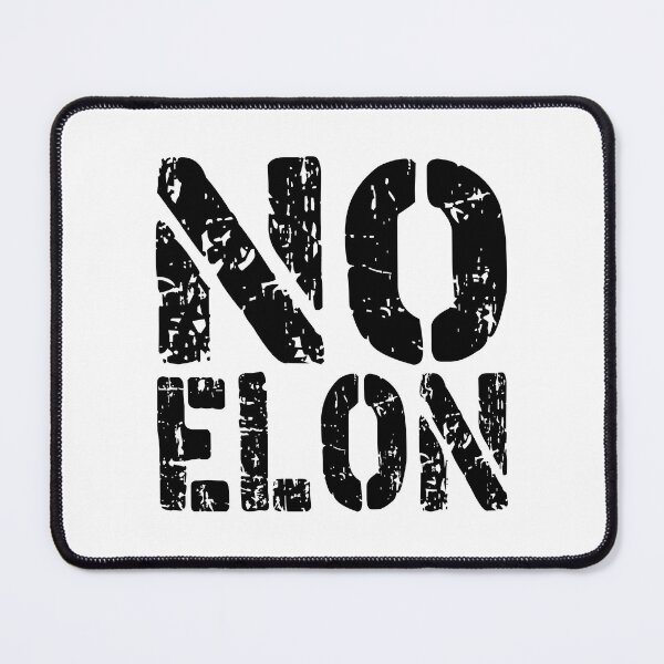 Item preview, NO ELON! anti elon, no elon musk, no musk, Anti-Elon Musk Bumper Decal For elon musk haters! black designed and sold by ramwebroom.
