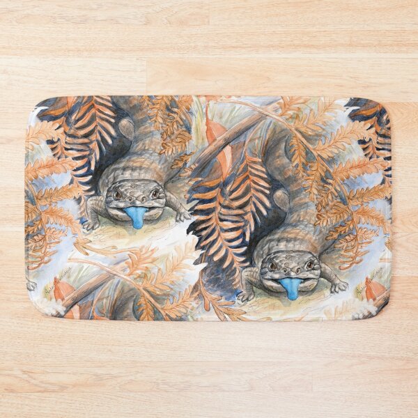 Item preview, Bluetongue Lizard Watercolour Sketch by Nadya Neklioudova designed and sold by Nadya Neklioudova.