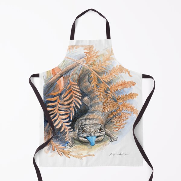 Item preview, Bluetongue Lizard Watercolour Sketch by Nadya Neklioudova designed and sold by Nadya Neklioudova.