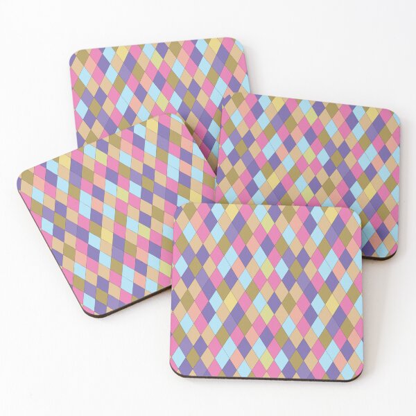 Item preview, Colorful Diamond Pattern with Pastel Shades designed and sold by quickkdesign.