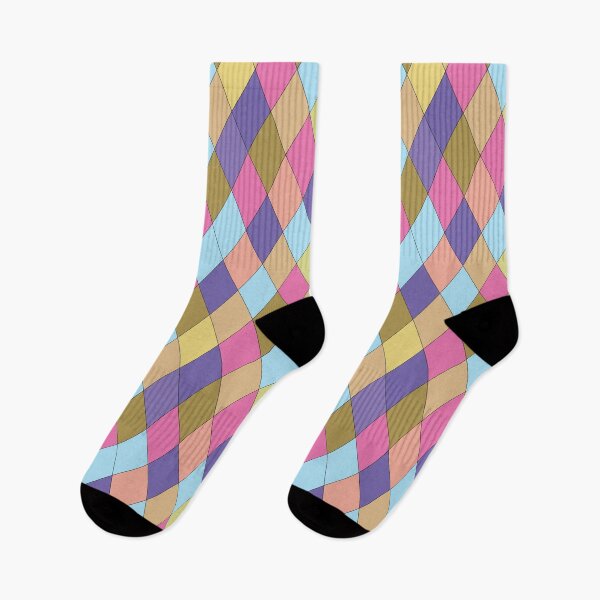Item preview, Colorful Diamond Pattern with Pastel Shades designed and sold by quickkdesign.