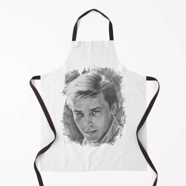Item preview, Alain Delon original drawing grunged edges png designed and sold by GoldsteinART.