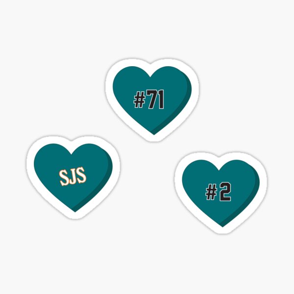 san jose sharks candy hearts Sticker