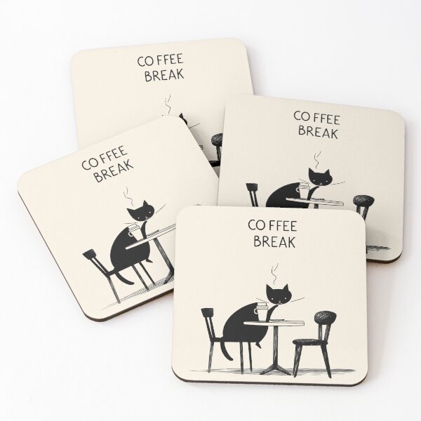 Item preview, Cat on Coffee Break designed and sold by Rtymer.