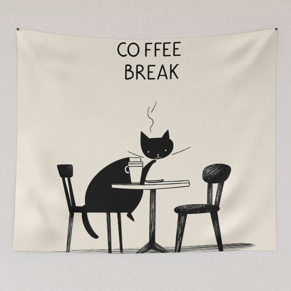 Item preview, Cat on Coffee Break designed and sold by Rtymer.