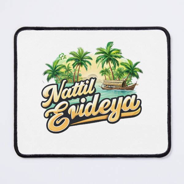 Item preview, Kerala-Inspired ‘Nattil Evideya’ T-Shirt Design designed and sold by inoventre.