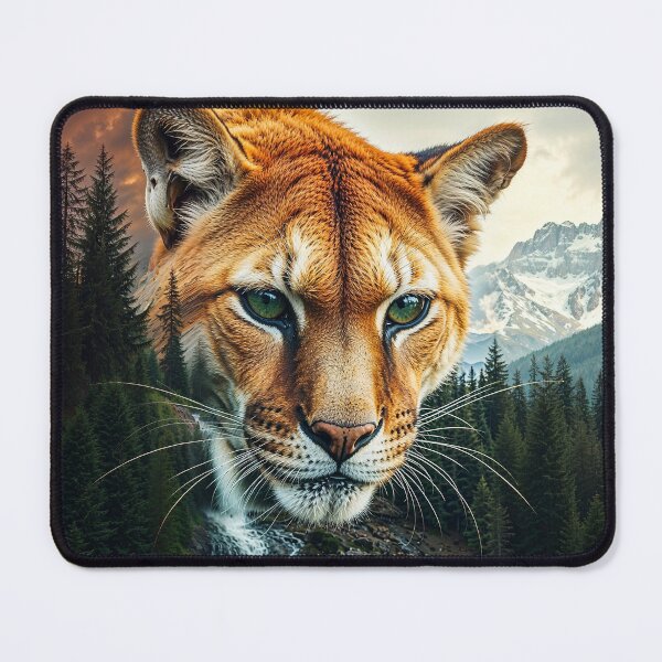 Item preview, Cougar and Mountain Scene designed and sold by Skye Ryan-Evans.