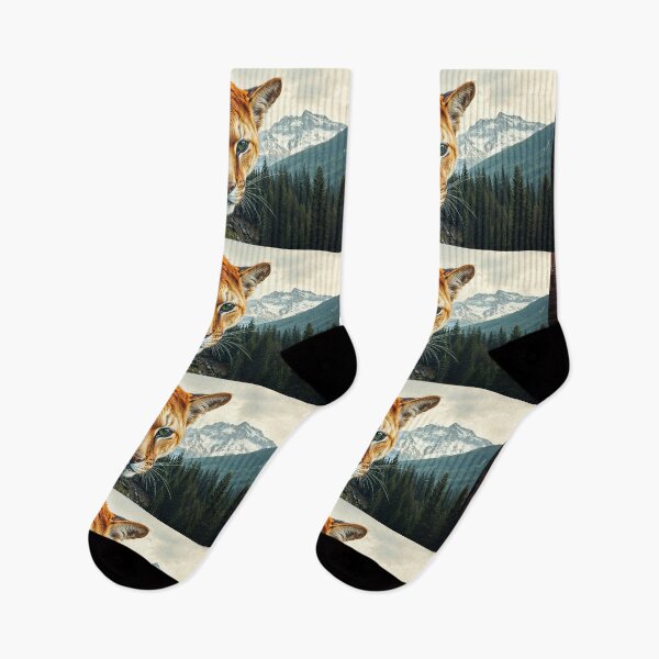 Item preview, Cougar and Mountain Scene designed and sold by Skye Ryan-Evans.