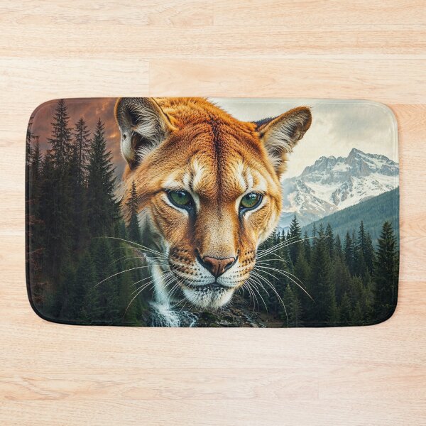 Item preview, Cougar and Mountain Scene designed and sold by Skye Ryan-Evans.