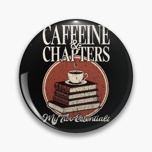 Item preview, CAFFEINE & CHAPTERS MY TWO ESSENTIALS bookworm coffee lover books reading fanatic reader knowledge  designed and sold by Jt41.