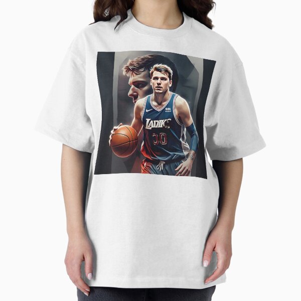 Item preview, Luca Doncic in Action Basketball Illustration Print designed and sold by AMAZING DESIGNS CORNER.