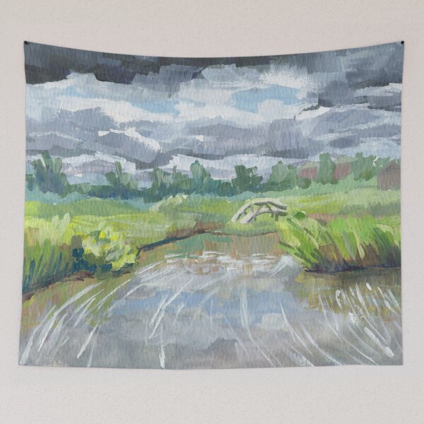 Item preview, Storm clouds above water designed and sold by vanderkat.