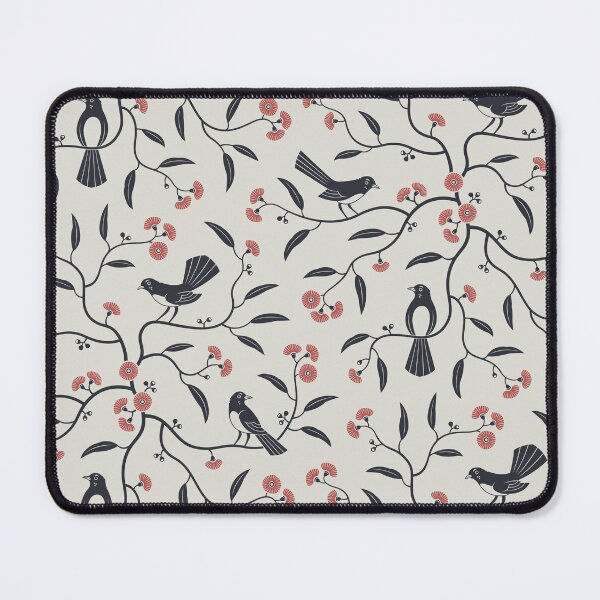 Item preview, Wagtail Blossom Black designed and sold by Diomedes-Jones.