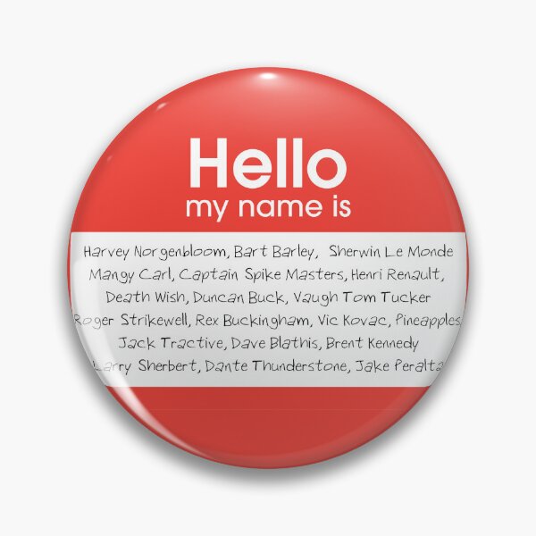 Item preview, Hello my name is Jake Peralta alter egos designed and sold by aranzazu18.
