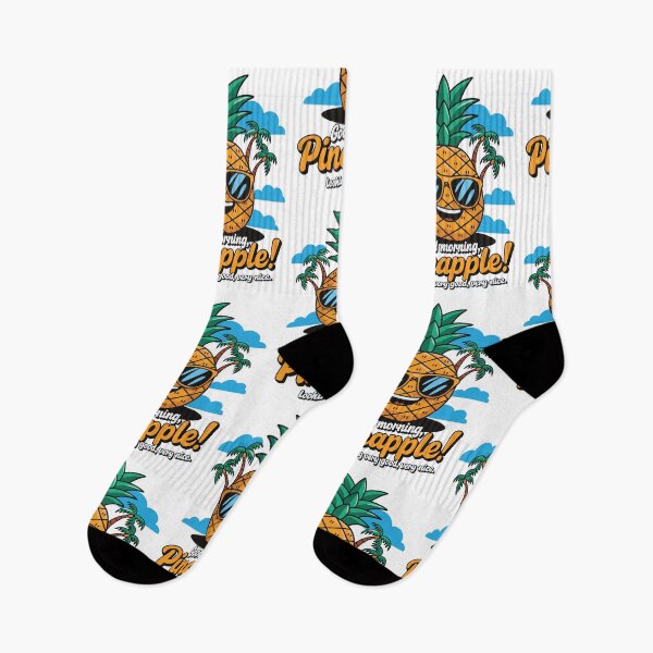 Item preview, good morning Tropical Pineapple Vibes – Fun & Fresh Tee and sticker  designed and sold by elmanchour.