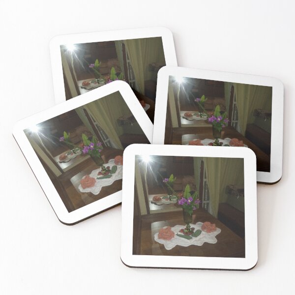 Item preview, Candle holders with flower arrangement designed and sold by JCKCreations.