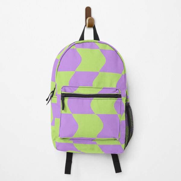 Item preview, Purple and green unique checkered pattern designed and sold by Niji Hibana.