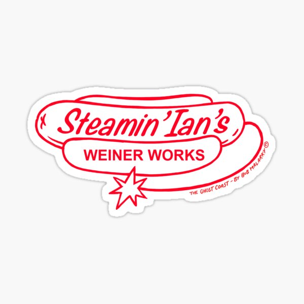 Aperçu de l'œuvre Le rouge de « Steamin » de Ian's Weiner Works – Bandes dessinées « Ghost Coast » créée et vendue par bobmalarky.