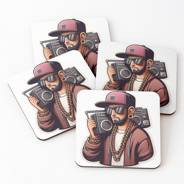 Item preview, HipHop Rapper With Radio1 designed and sold by MillionaireMF.