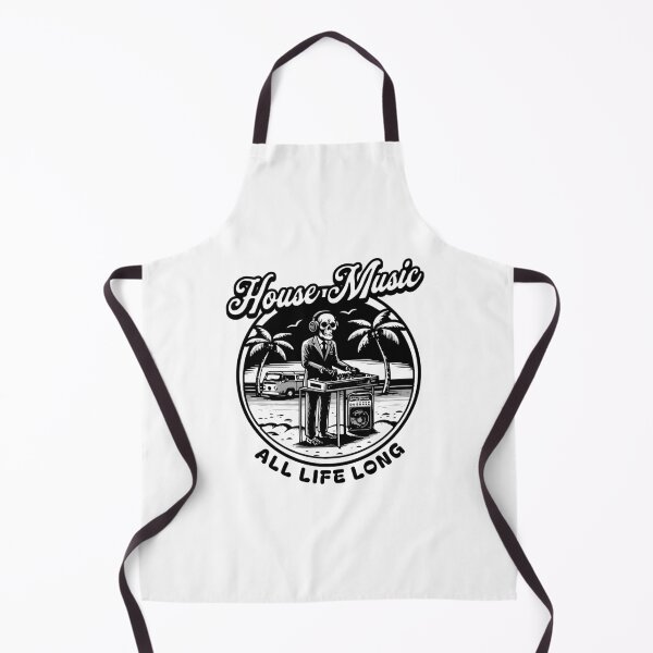 Item preview, HOUSE MUSIC  - All Life Long Skeleton Dj (Black)  designed and sold by Discothreadz.
