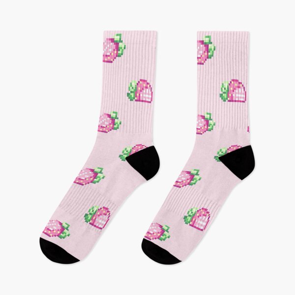 Item preview, Pastel Pink Pixel Strawberries designed and sold by CREAMPILLaus.