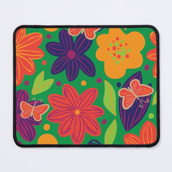 Item preview, Tropical Floral and Butterfly Pattern – Vibrant Nature Design Butterlies and Flowers designed and sold by Teemaniac.