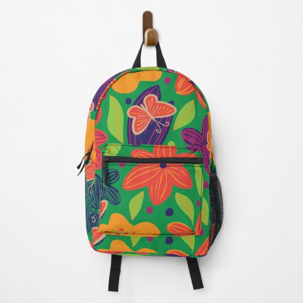 Item preview, Tropical Floral and Butterfly Pattern – Vibrant Nature Design Butterlies and Flowers designed and sold by Teemaniac.