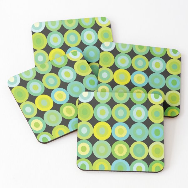 Item preview, Bold Colorful Vibrant Green Yel Boho Circle Pattern designed and sold by kakarikihill.
