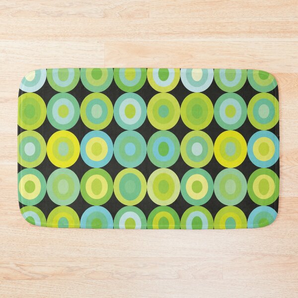 Item preview, Bold Colorful Vibrant Green Yel Boho Circle Pattern designed and sold by kakarikihill.