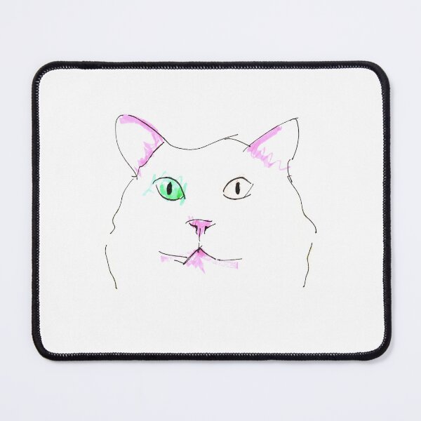 Item preview, Cat gaze - heterochromatic cat - colorful expression designed and sold by DipakSonarArt.