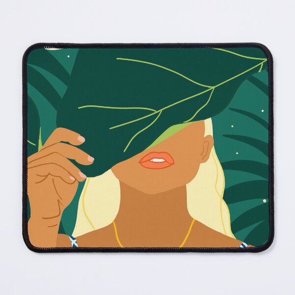 Item preview, To The Moon & Never Back | Jungle Dreamer Bohemian Tropical Soul | Forest Nature Woman Illustration designed and sold by 83oranges.com.