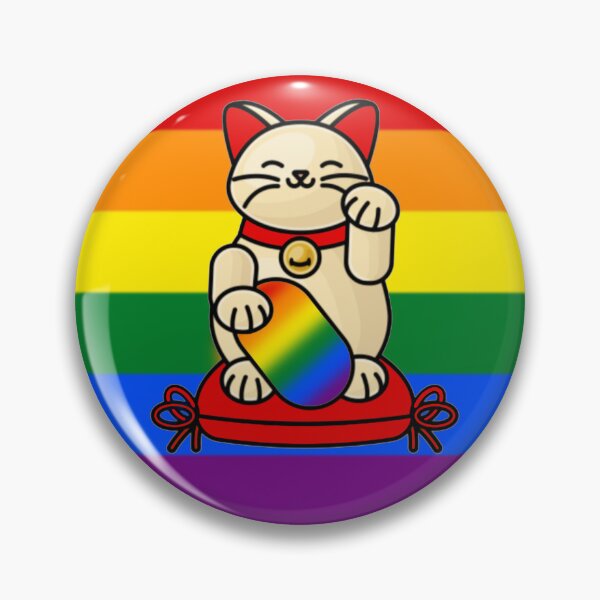 Item preview, Lucky Pride Rainbow Cat designed and sold by rarebeasts.
