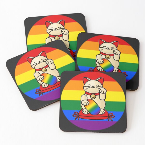 Item preview, Lucky Pride Rainbow Cat designed and sold by rarebeasts.