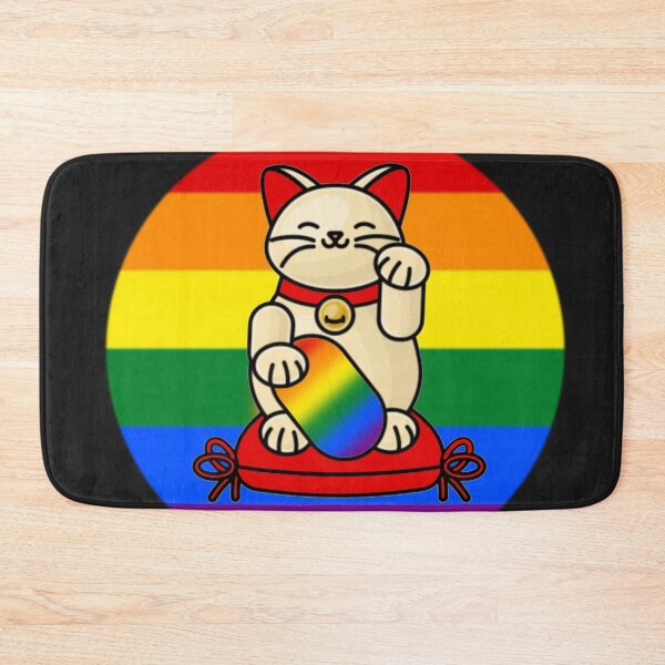 Item preview, Lucky Pride Rainbow Cat designed and sold by rarebeasts.