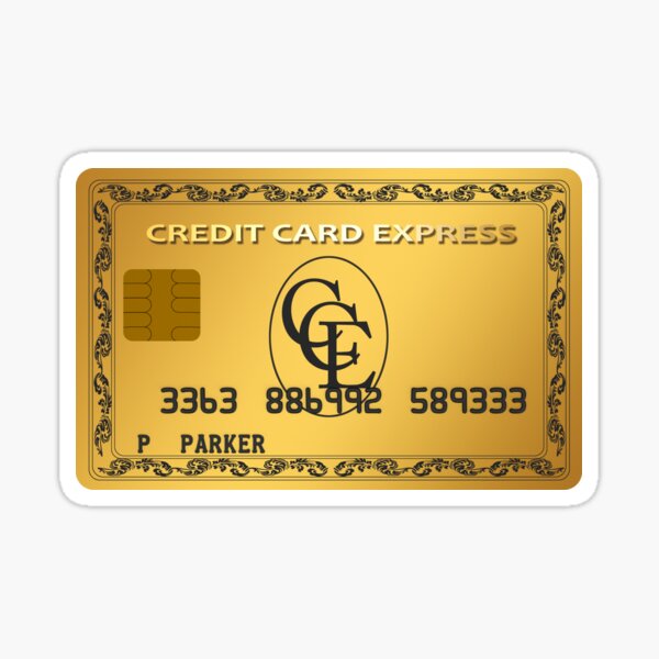Kreditkarte-Aufkleber Quadratischer Aufkleber