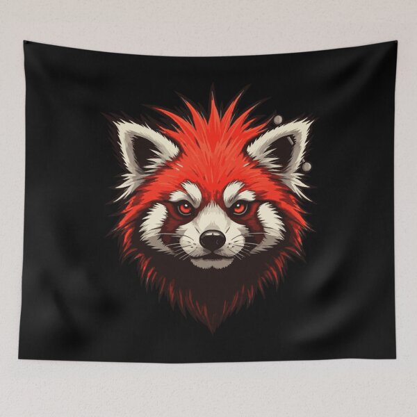Item preview, Red Punk Panda designed and sold by ZEWAoner.