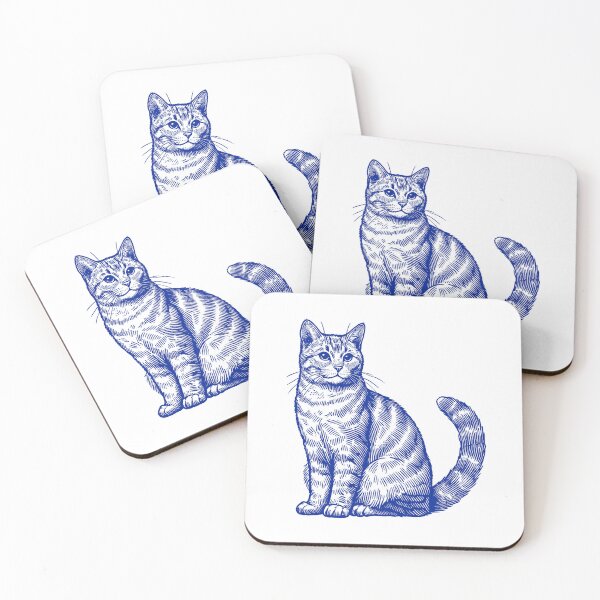Item preview, Noble Cat in Cobalt designed and sold by zzz888.