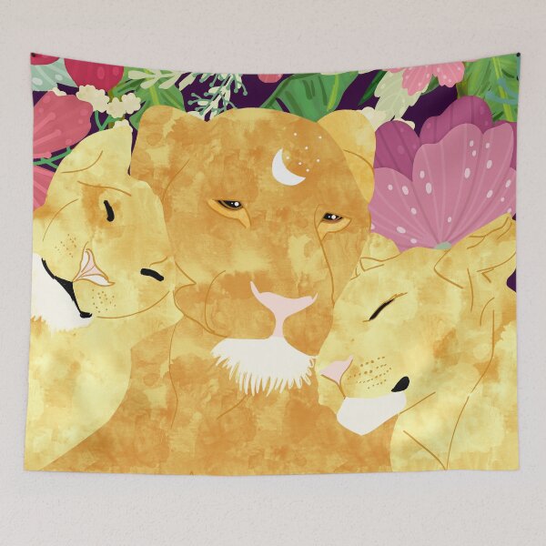 Item preview, A Sincere Promise I Made To Myself, To Be Your Lioness When Things Are Messed #painting designed and sold by 83oranges.com.