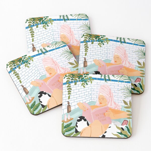 Item preview, How To Have A Cat Spa Day At Home | Modern Bohemian Home Décor | Pet Bathroom Urban Jungle designed and sold by 83oranges.com.
