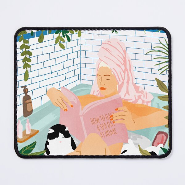 Item preview, How To Have A Cat Spa Day At Home | Modern Bohemian Home Décor | Pet Bathroom Urban Jungle designed and sold by 83oranges.com.