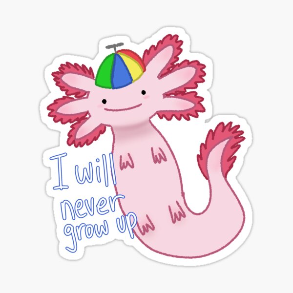 Vista previa del artículo con la obra «Axolotl infantil», diseñado y vendido por luniecute.