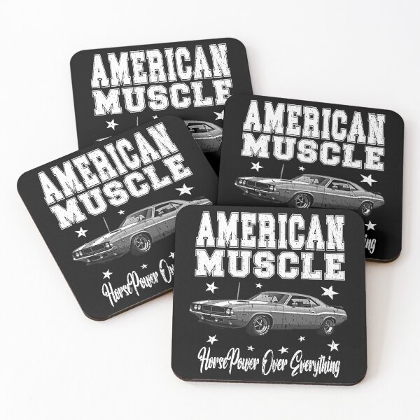 Item preview, AMERICAN MUSCLE HORSEPOWER OVER EVERYTHING muscle car fans American classic muscle cars car lover car collector motorist designed and sold by Jt41.