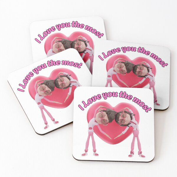 Item preview, "I Love You the Most - Cute Couple Heart Design" designed and sold by GloriousArtSKD.