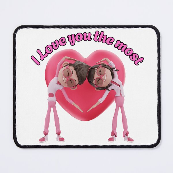 Item preview, "I Love You the Most - Cute Couple Heart Design" designed and sold by GloriousArtSKD.