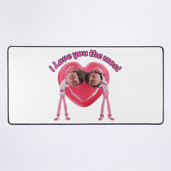 Item preview, "I Love You the Most - Cute Couple Heart Design" designed and sold by GloriousArtSKD.