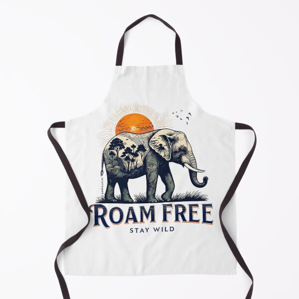 Item preview, Roam Free Stay Wild - Elephant T Shirt Design designed and sold by inoventre.